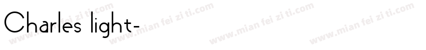 Charles light字体转换